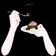 artist:okichii_spice asset cake chocolate chocolate_gateau eating food_on_face fork gateau plate png powdered_sugar tos:like_required tos:redistribution_prohibited tos:retweet_required with_arms with_mouth // 480x480 // 49KB