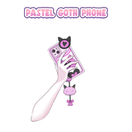 artist:mado_hime asset cellphone goth has:cat_ears has:chain live2d pastel phone smartphone with_arms // 780x780 // 119KB