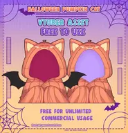 artist:mado_hime asset blanket clothes halloween has:animal_ears has:bat_wings has:cat_ears pattern:pumpkin png price:free tos:credit_required // 780x809 // 217KB