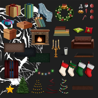 animated artist:streamassets asset_collection balcony bell blanket book candle candy_cane christmas christmas_lights christmas_ornament christmas_present christmas_star christmas_stocking christmas_tree cookie couch curtain fire fireplace floor furniture gif glass milk pillow plinth png price:free shelf tree wreath // 780x780 // 312KB