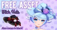 artist:kamichi_kaya asset clothes halloween has:bow hat png price:free witch_hat // 780x413 // 118KB