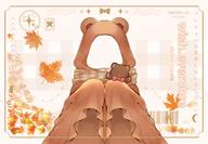 artist:wishevercore asset autumn cloak clothes halloween has:animal_ears has:bear_ears has:mascot has:scarf has:teddy_bear outfit png price:free tos:alteration_permitted tos:credit_required // 780x542 // 275KB