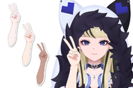 arms artist:utairo_works asset gesture peace_sign png // 1024x683 // 193KB