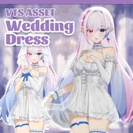 adjustable_chest artist:kyokistudio asset bow clothes dress female frills headdress live2d outfit tied_wrists valentines_day wedding_dress with_body // 1024x1024 // 275KB