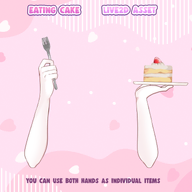 artist:mado_hime asset cake food fork has:frosting has:strawberry live2d price:5usd tos:credit_required with_arm // 780x780 // 259KB