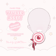 artist:littlemewn asset bat_wings candy food halloween heart live2d lollipop with_mouth // 780x780 // 143KB