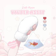 animal artist:littlemewn asset bag fish gloves goldfish live2d mascot paw with_arms // 780x780 // 207KB