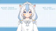 ahoge animal_ears artist:koahri1 artist:medwokl2d bow female flat_chest half_body hoodie pattern:cat petite price:free tos:credit_required tos:personal_use_only tos:redistribution_prohibited vtuber_model // 1024x576 // 110KB