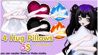 artist:misumurasaki asset_collection customizable customizable_skin live2d pillow with_arms // 779x437 // 420KB