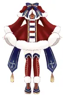 artist:rokirokidan asset bow buttons christmas clothes cross female fur_trim knee_highs mantlet outfit png santa_outfit shoes skirt tassle with_body // 595x899 // 38KB