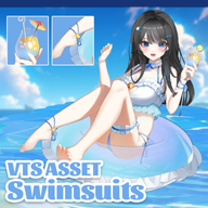 artist:kyokistudio asset bikini clothes drink female floatie_ring frills large_chest live2d outfit summer swimsuit with_body // 780x780 // 408KB