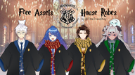 and artist:keyokku asset clothes gryffindor_(harry_potter) harry_potter has:scarf hufflepuff_(harry_potter) png price:free ravenclaw_(harry_potter) robe school_uniform slytherin_(harry_potter) tos:credit_required uniform // 780x439 // 382KB