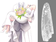 2_person_asset artist:rokirokidan asset clothes dress female flower holding male marriage outfit png princess_carry suit veil wedding wedding_dress // 947x712 // 42KB