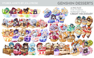 artist:jollyrose asset_collection dessert food genshin_impact png price:5usd tos:credit_required tos:resale_prohibited // 780x481 // 598KB