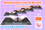 animated artist:mado_hime asset keyboard live2d with_arms // 780x522 // 280KB