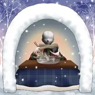 artist:rokirokidan asset blanket bowl chopsticks clothes food hot_pot igloo kotatsu meat outfit png scarf scene shirt snow table tos:modification_only_color tos:redistribution_prohibited tos:resale_prohibited tos:retweet_required tree winter with_arms with_body // 1024x1024 // 58KB