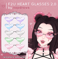 artist:napdraws asset glasses heart png price:free tos:recolor_allowed // 780x797 // 480KB