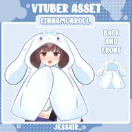 artist:jessairartshop asset blanket character:cinnamoroll_(sanrio) clothes has:bow pattern:rabbit png rabbit_ears series:sanrio tos:resale_prohibited // 1024x1024 // 187KB