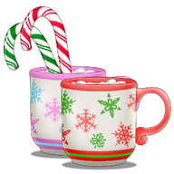 artist:7mcproductions asset christmas drink has:candy_cane has:marshmallow mug pattern:snowflake png price:free // 1000x1000 // 427KB