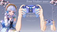 artist:shxno_ asset character:kamisato_ayaka_(genshin_impact) game_controller joystick png price:free series:genshin_impact tos:resale_prohibited with_arms // 780x439 // 340KB