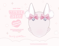 animal_ears artist:littlemewn asset customizable live2d rabbit ribbon // 780x609 // 136KB