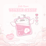 angel_wings artist:littlemewn asset blood blood_bag drink halloween heart iv_bag jelly live2d valentines_day with_mouth // 780x780 // 193KB