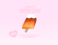 artist:littlemewn asset food live2d orange_slice popsicle with_mouth // 780x609 // 72KB