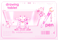 artist:wishevercore asset customizable drawing_tablet has:cat has:moon has:tassel pattern:flower pen png tos:commercial_use_allowed tos:credit_required tos:modification_allowed // 780x542 // 260KB