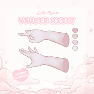 animated artist:littlemewn asset gesture:flick hand live2d // 780x780 // 202KB