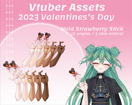 artist:jin_amberx artist:nekotama_anime asset chocolate food fruit has:bow kebab png strawberry tos:modification_allowed tos:redistribution_prohibited tos:resale_prohibited valentines_day with_arms // 780x624 // 555KB