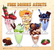 artist:neillayane asset_collection drink has:fruit has:topping png price:free tos:alteration_prohibited tos:commercial_use_prohibited tos:credit_optional tos:redistribution_prohibited // 780x713 // 416KB