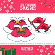 artist:mihimax asset christmas clothes has:antlers has:bow has:fur_trim hat mantlet png price:free tos:credit_required tos:modification_prohibited tos:redistribution_prohibited // 1080x1080 // 129KB