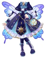 artist:rokirokidan asset bow clothes dress fairy_wings idol outfit pattern:sparkle png shoes star wings with_body // 701x890 // 69KB