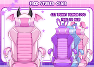 artist:mado_hime asset chair gamer_chair has:bat_wings has:cat_ears has:demon_horns has:dog_ears has:rabbit_ears png price:free tos:credit_required // 780x557 // 343KB