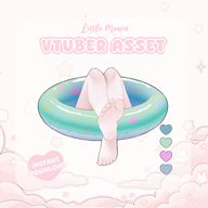 animated artist:littlemewn asset background beach feet feet_on_table floatie_ring legs live2d mp4 ocean summer // 780x780 // 233KB