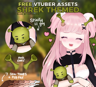 animal_ears artist:napdraws asset holding mascot plushie png price:free psd shrek shrek_(shrek) shrek_ears tos:resale_prohibited with_arm // 667x608 // 408KB