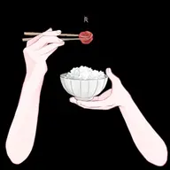 artist:okichii_spice asset bowl chopsticks eating plum png puckered_lips rice tos:like_required tos:redistribution_prohibited tos:retweet_required umeboshi with_arms with_mouth // 480x480 // 47KB