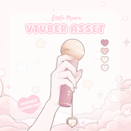 artist:littlemewn asset female heart live2d microphone painted_nails with_arms // 780x780 // 193KB