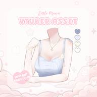 adjustable_chest artist:littlemewn asset bracelet cleavage clothes customizable female flower live2d necklace outfit ribbon shirt star with_body // 780x780 // 234KB