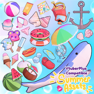 3d anchor artist:dariruupom91049 beach_ball beach_umbrella bikini bucket character_popsicle coconut_cup croc_(shoe) electric_fan female_swimsuit fish floatie_ring hotdog ice_cream ice_cube lowpoly plugin:vtuber-plus popsicle price:free sandal sea_shell shaved_ice snorkel summer sunscreen throwable tos:credit_required tos:resale_prohibited watermelon whale // 780x780 // 753KB