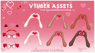 animated antenna arms artist:pandreem asset gif glasses headband heart heart_antenna heart_eyes heart_hands particle_effect valentines_day // 780x439 // 384KB