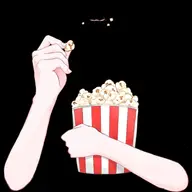 artist:okichii_spice asset eating food_on_face png popcorn popcorn_bucket tos:like_required tos:redistribution_prohibited tos:retweet_required with_arms with_mouth // 480x480 // 58KB