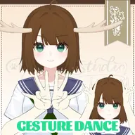 animated antlers arms artist:kyokistudio dance_template deer greenscreen series:shikanoko_nokonoko_koshitantan // 1024x1024 // 220KB