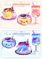 artist:wishevercore asset drink food halloween has:foam has:ghost has:straw has:witch_hat png pudding tos:commercial_use_allowed tos:credit_required tos:modification_allowed // 780x1084 // 98KB