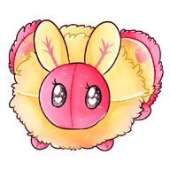 animal artist:rykerclouds asset insect mascot moth plushie png price:free rosey_maple_moth // 672x672 // 241KB