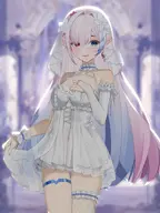 artist:kyokistudio asset clothes dress female frills headdress outfit png valentines_day wedding_dress with_body // 1063x1417 // 151KB