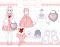 artist:blueberylpie asset_collection bow cat_keychain chocolate_box clothes dress handbag has:bow jacket keychain png price:free psd scarf shirt tos:credit_required tos:modification_prohibited tos:resale_prohibited tos:rigging_allowed valentines_day with_arms // 780x612 // 222KB