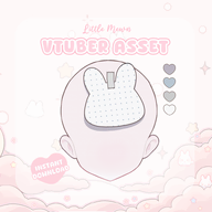 animal artist:littlemewn asset brb customizable live2d message rabbit sticky_note tape tos:redistribution_prohibited tos:resale_prohibited // 780x780 // 177KB