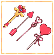 arrow artist:inkyvivi asset cupid_arrow has:bow has:jewel png valentines_day wand // 780x793 // 157KB