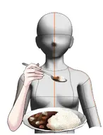 artist:rokirokidan asset curry eating food plate png rice spoon tos:modification_only_color tos:redistribution_prohibited tos:resale_prohibited tos:retweet_required with_arms // 779x1024 // 28KB